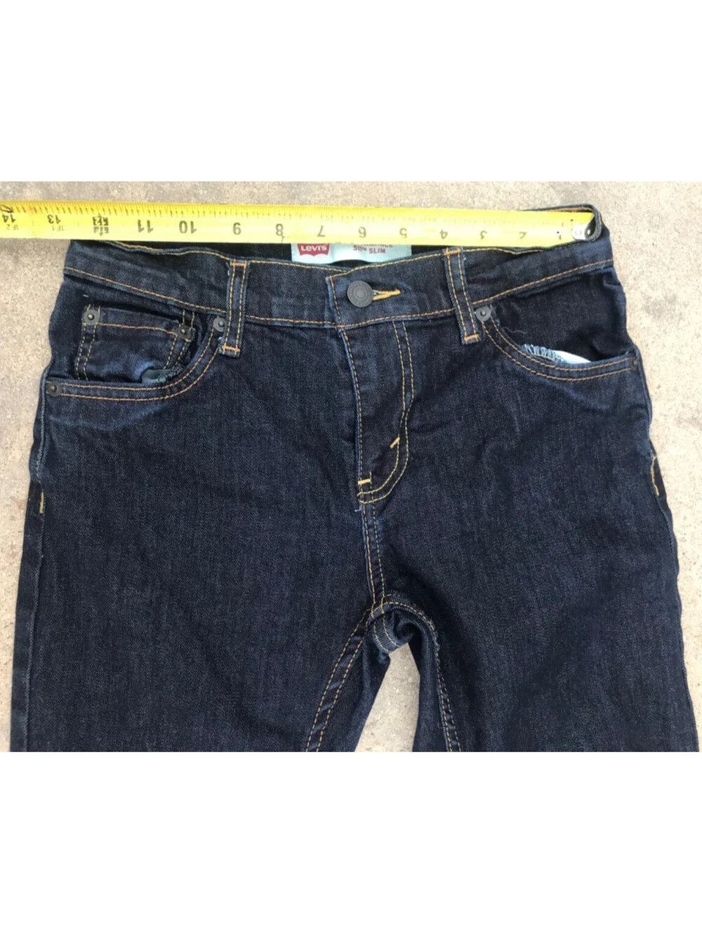 Levis 511 Performance Slim Youth 14 Reg 27x27 Blue Jeans Dark Wash No Fade